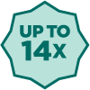 Up to 14x Bonus Points Icon